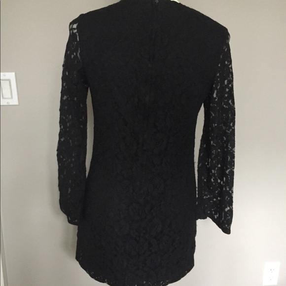 H&M Divided Size 6 Black Lace Dress Mini Sexy - Picture 4 of 8